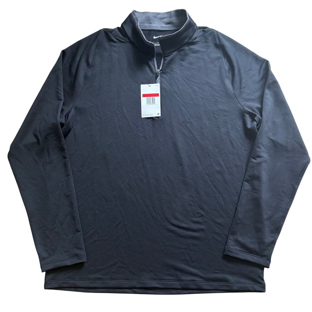 NWT Nike Men’s Black 1/4 Quarter Zip Golf Jacket Performance 779795-011 Large